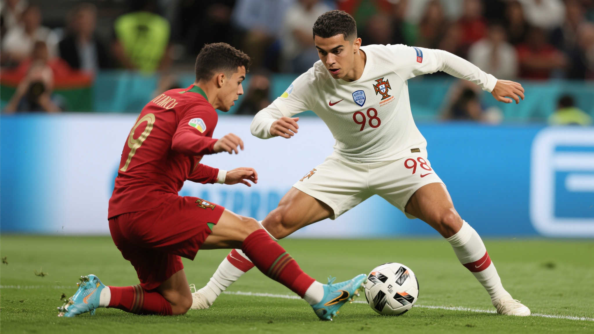 对于年仅23岁的葡萄牙新星而言，98次地面成功对抗